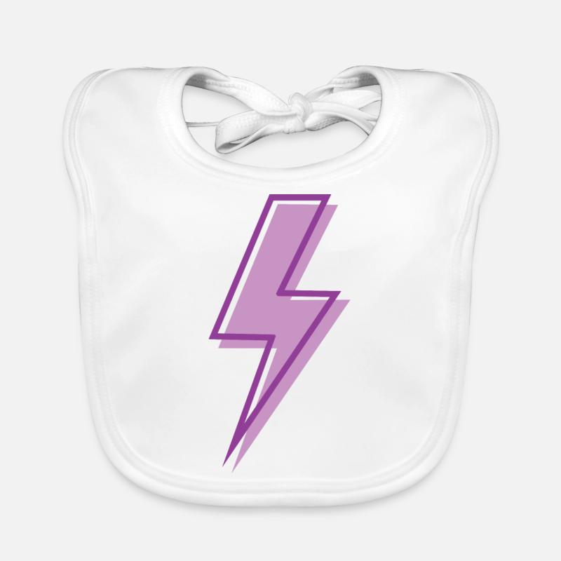 Eclair violet clair Bavoir bio Bébé