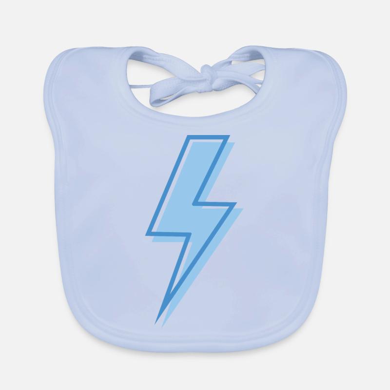 Blauer Blitz Baby Bio-Lätzchen