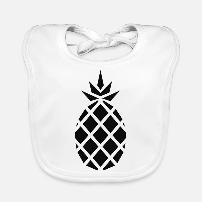 Ananas noir Bavoir bio Bébé