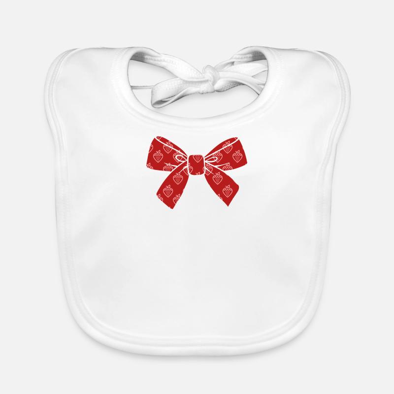 Erdbeeren Fliege - Erdbeeren Anzug Krawatte Baby Bio-Lätzchen