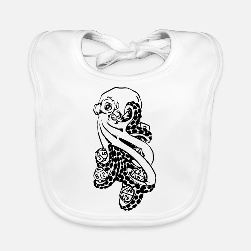 Kraken D20 RPG Spiel Baby Bio-Lätzchen