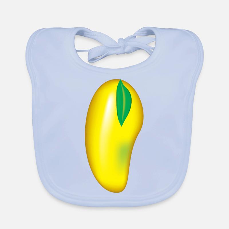 I love mango fruit Organic Baby Bibs