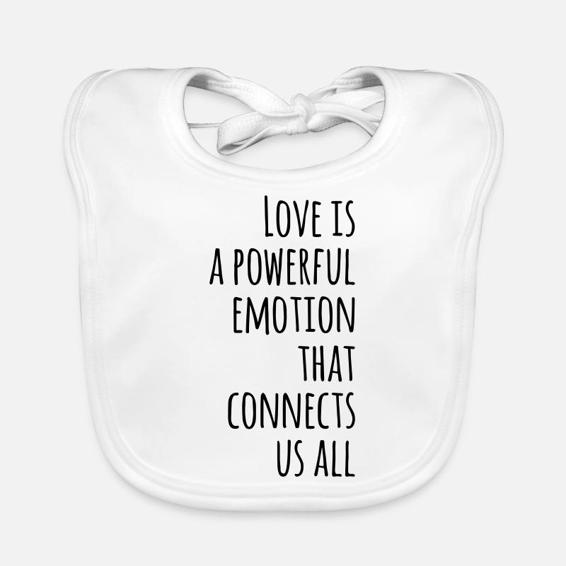 Citation d’amour Citation Idée cadeau Bavoir bio Bébé