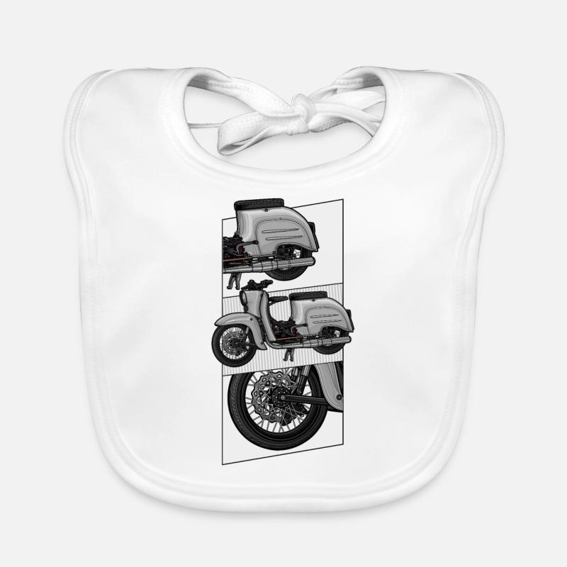 Swallow (grey) // Illustration Organic Baby Bibs
