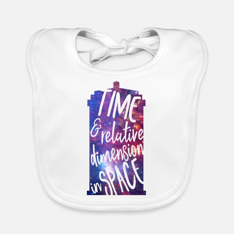Time and Relative Dimension in Space Organic Baby Bibs