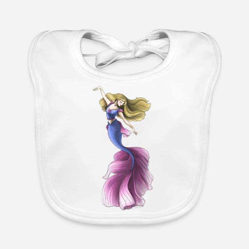 Mermaid Organic Baby Bibs