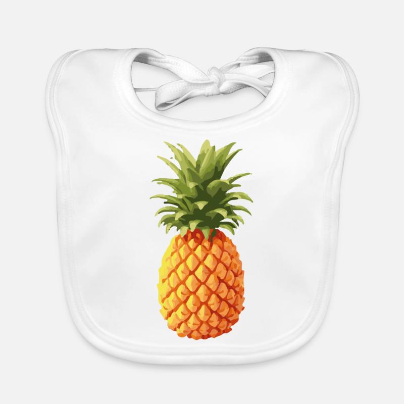 Pineapple colorful Organic Baby Bibs