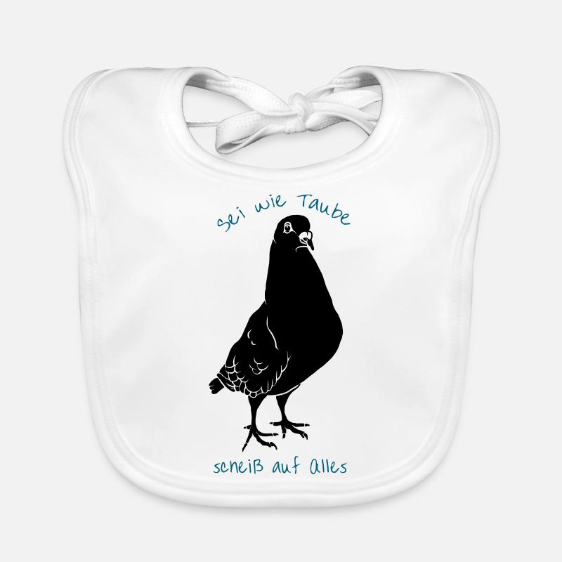 Soyez comme une colombe *** sur tout Bavoir bio Bébé