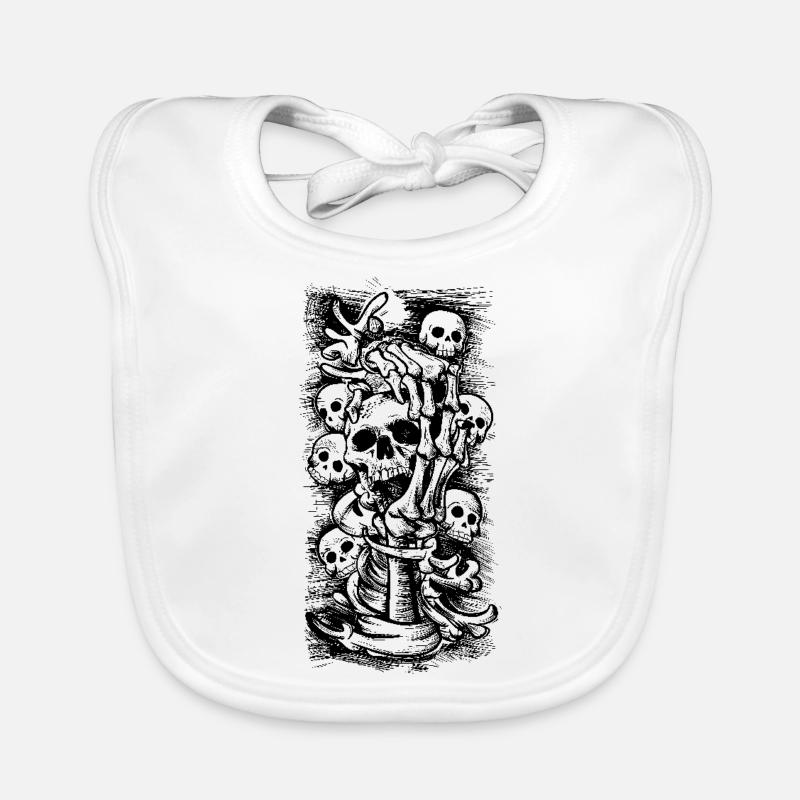 Schädel Baby Bio-Lätzchen