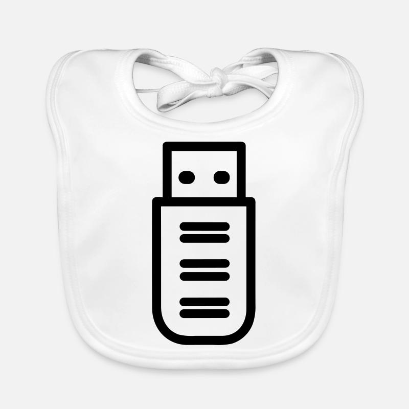USB flash drive Organic Baby Bibs