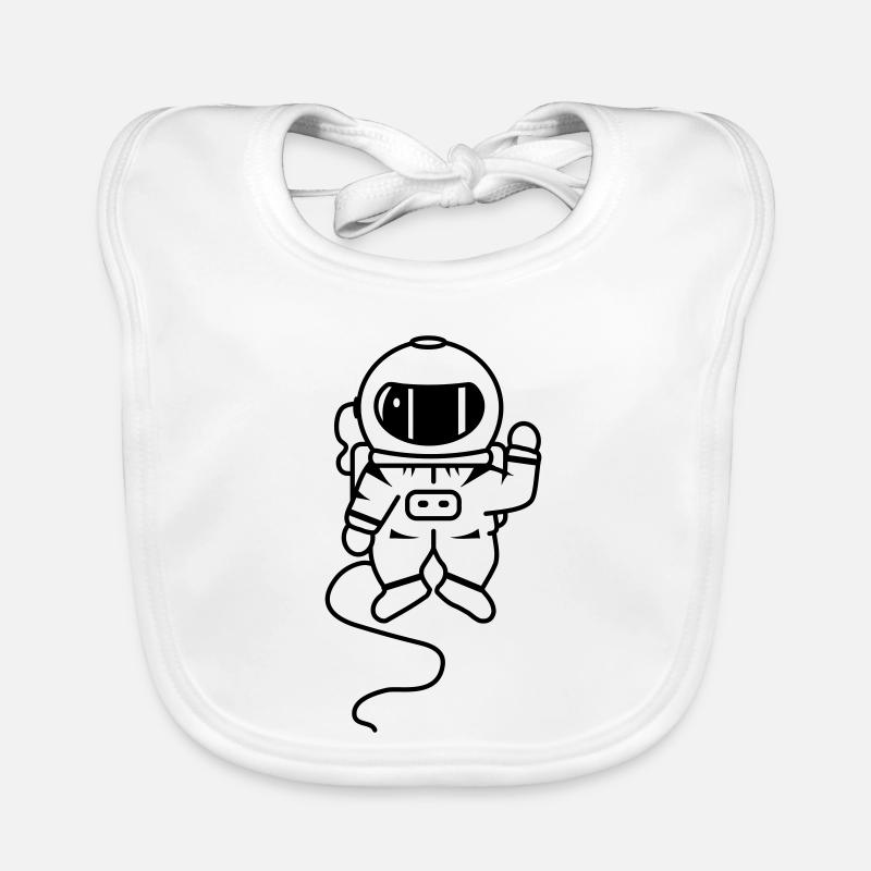 small astronaut in space Organic Baby Bibs