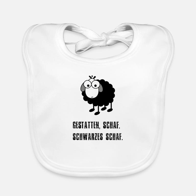Black sheep - design Organic Baby Bibs