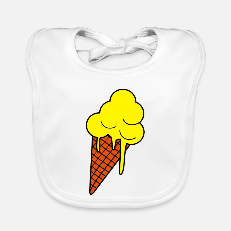 Schmelzendes Eis  Pop Art Organic Baby Bibs