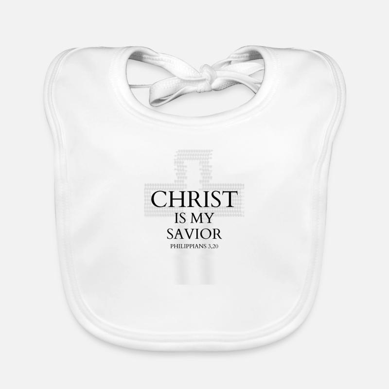 Christ est mon Sauveur Bavoir bio Bébé