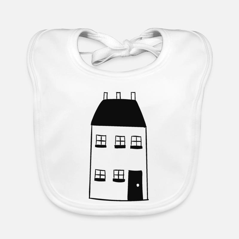 Maison - Bavoir bio Bébé - blanc