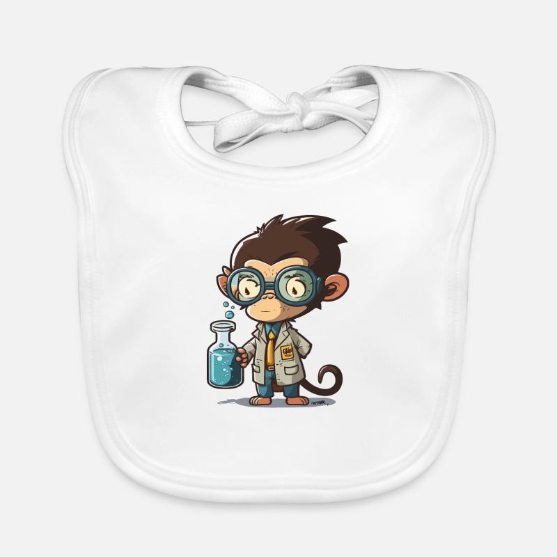 Monkey Scientist Organic Baby Bibs