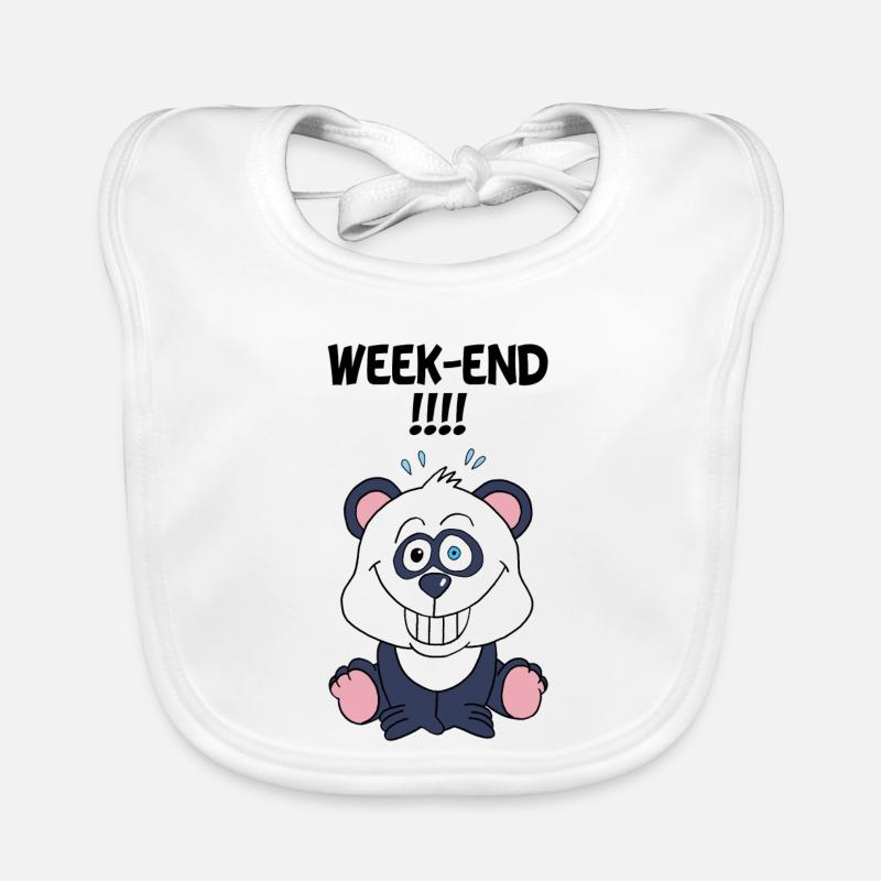 Panda-Wochenende Baby Bio-Lätzchen