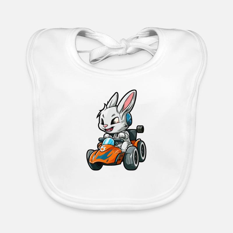 Rabbit Racing Organic Baby Bibs