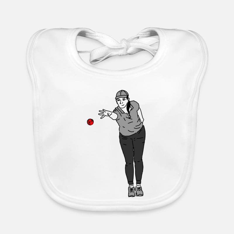 Joueur de pétanque Bavoir bio Bébé