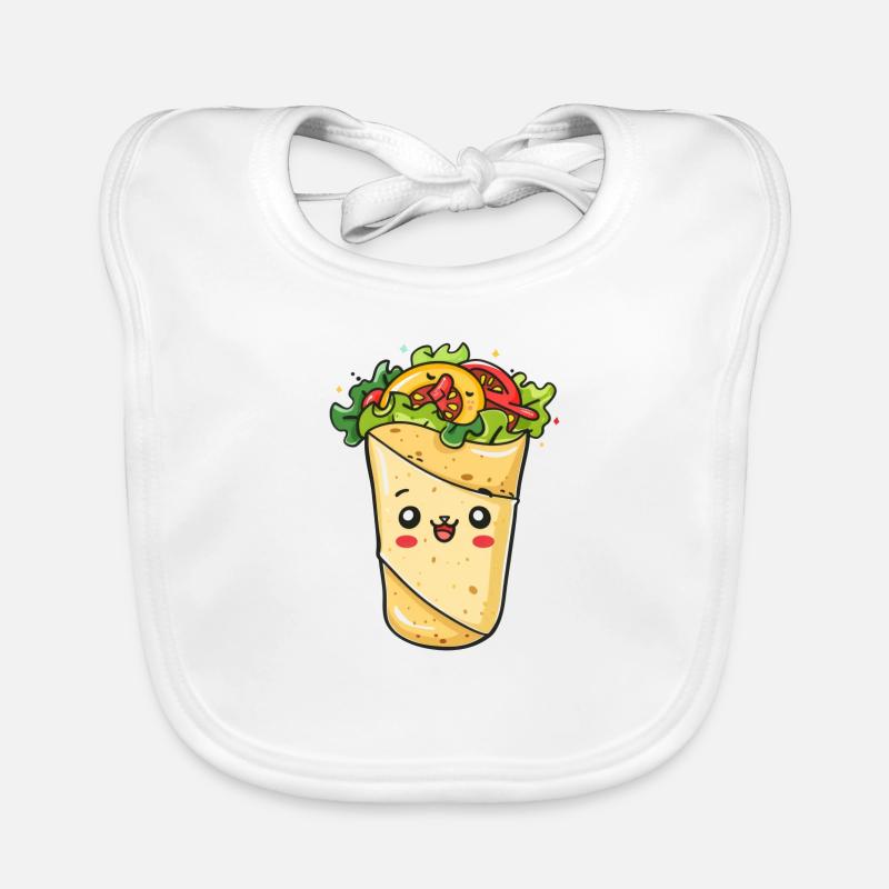 Süßes Burrito Comic Baby Bio-Lätzchen