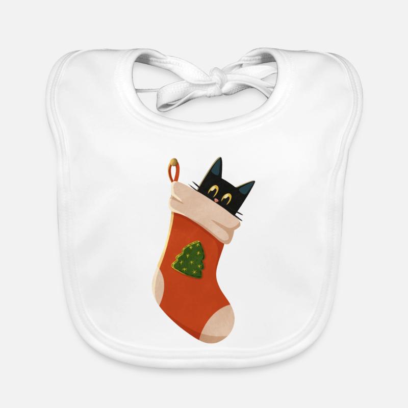 Chat en bottes Bavoir bio Bébé