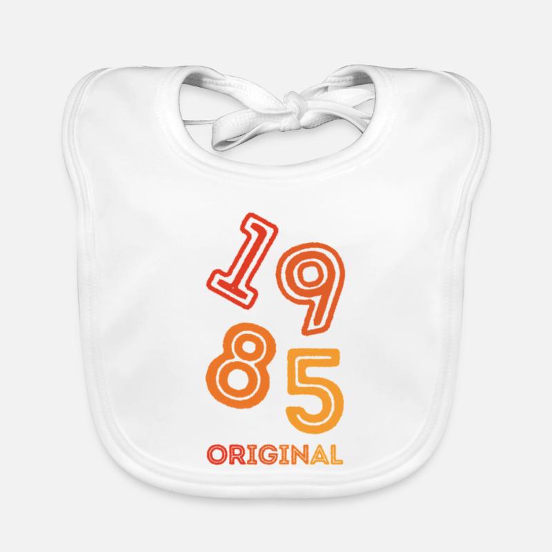 1985 Original - Baby Bio-Lätzchen - Weiß