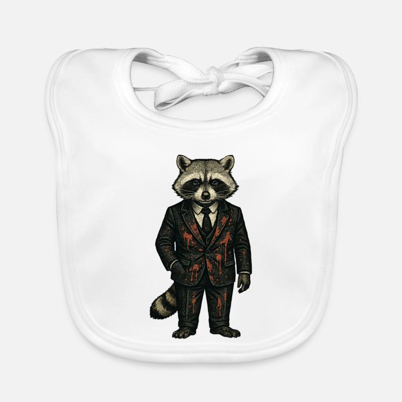 Mafiaboss Waschbär Organic Baby Bibs