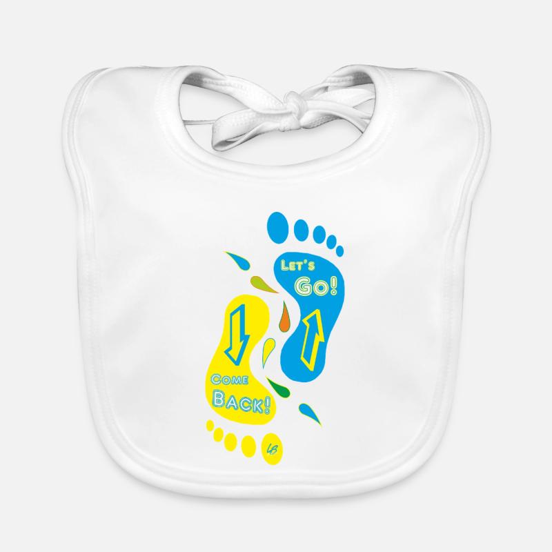 Feet_Come Back_Let c’est parti ! Bavoir bio Bébé