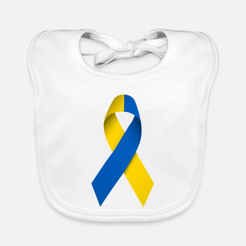 Ukrainian Peace Loop Organic Baby Bibs