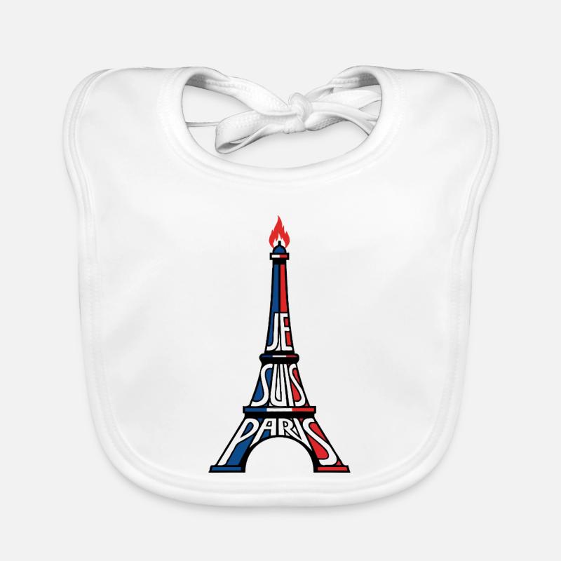Tour Eiffel de Paris Bavoir bio Bébé