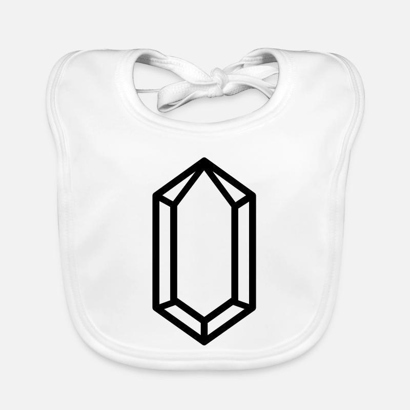 quartz crystal Organic Baby Bibs