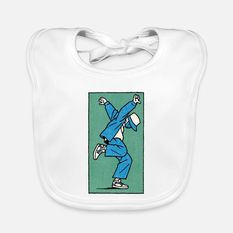 Danseur masculin #5 Bavoir bio Bébé