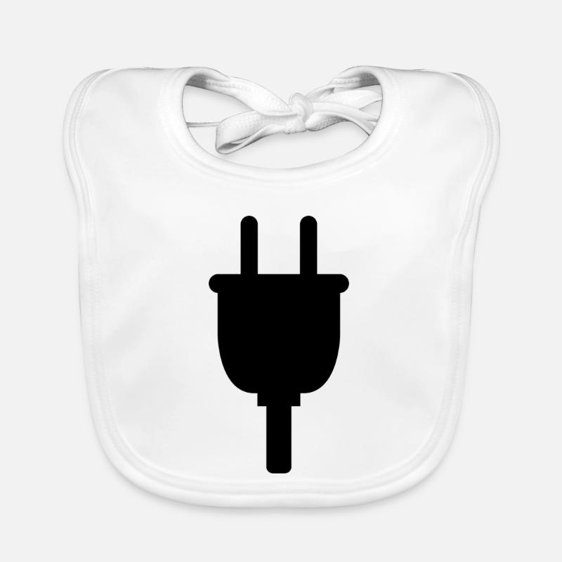 Electric Plug Organic Baby Bibs