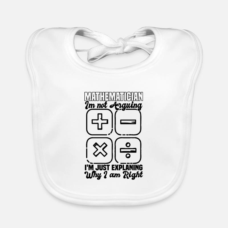 Mathematician Organic Baby Bibs
