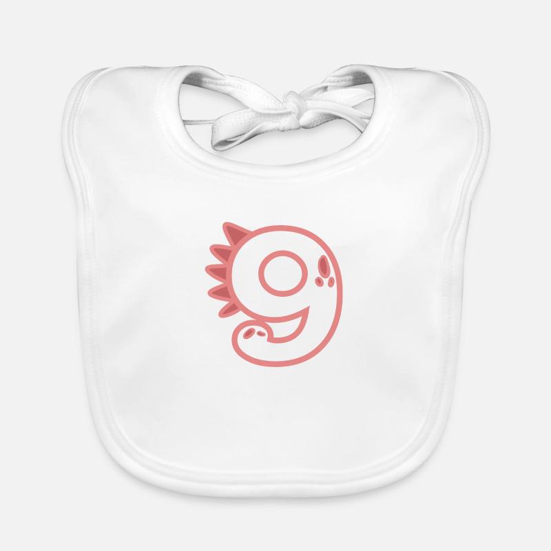 Zahl 9 Baby Bio-Lätzchen