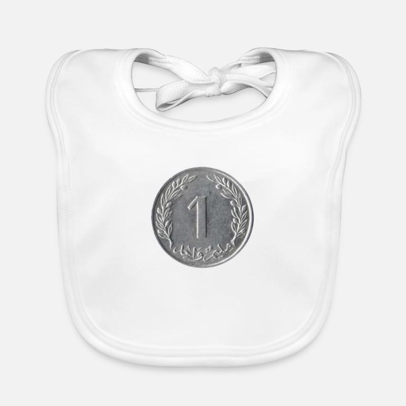1 cent silver coin Organic Baby Bibs