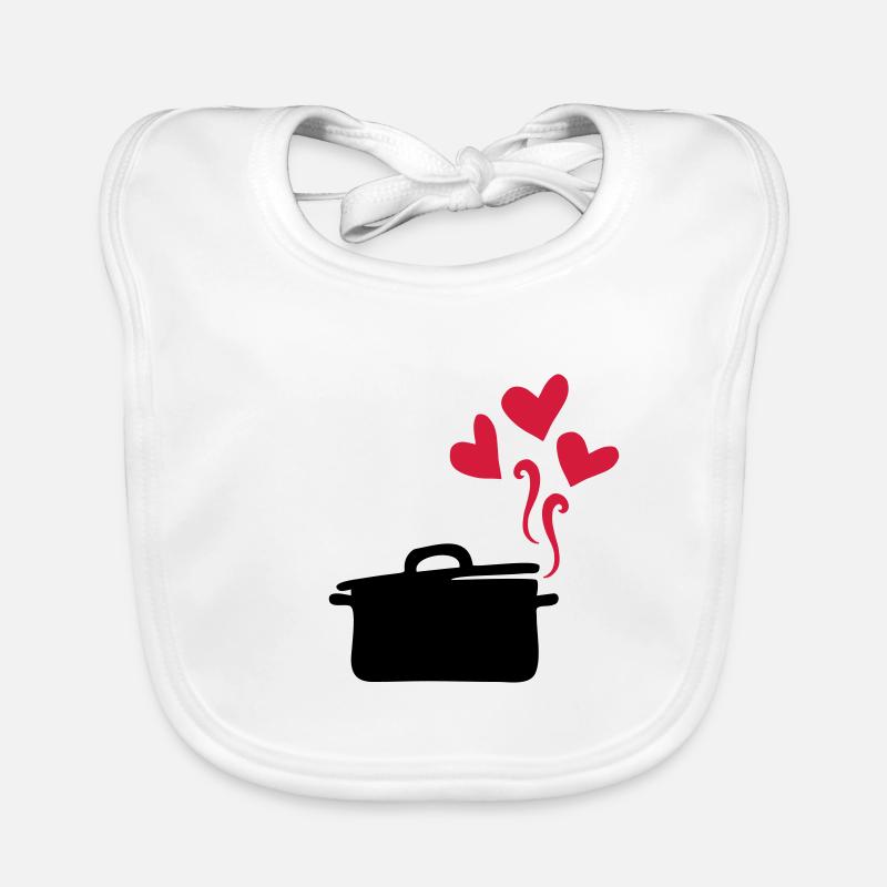 cuisiner avec beaucoup d amour cuisiner avec amour Bavoir bio Bébé