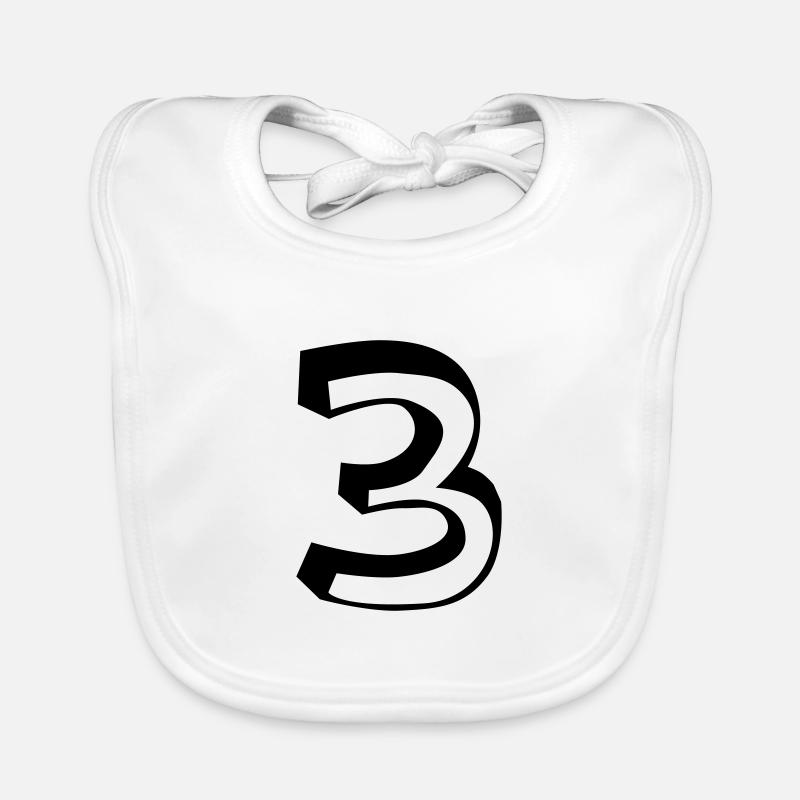 Numéro 3 Bavoir bio Bébé