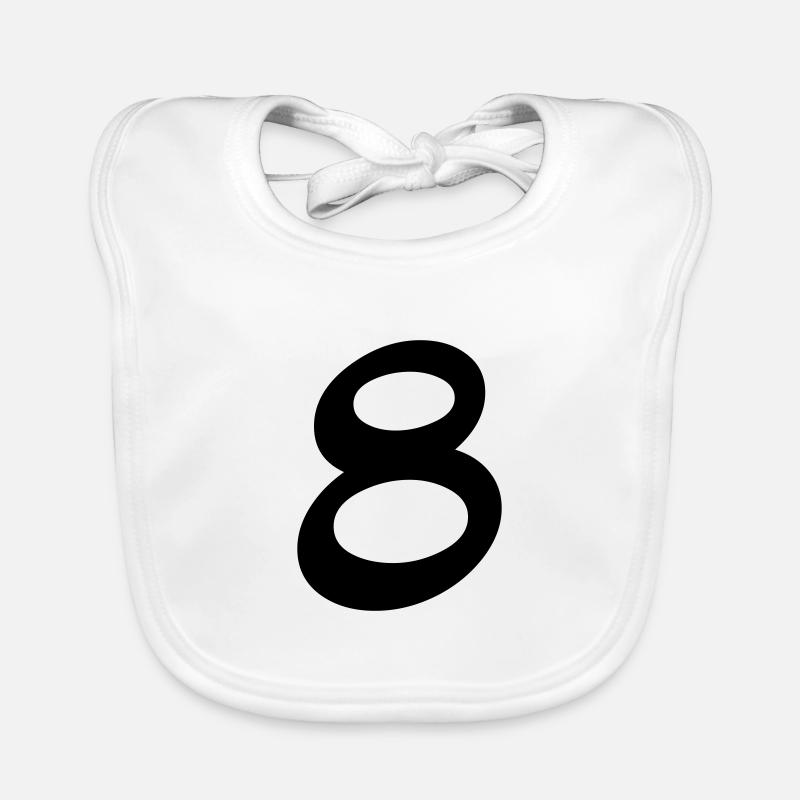 Eight Organic Baby Bibs