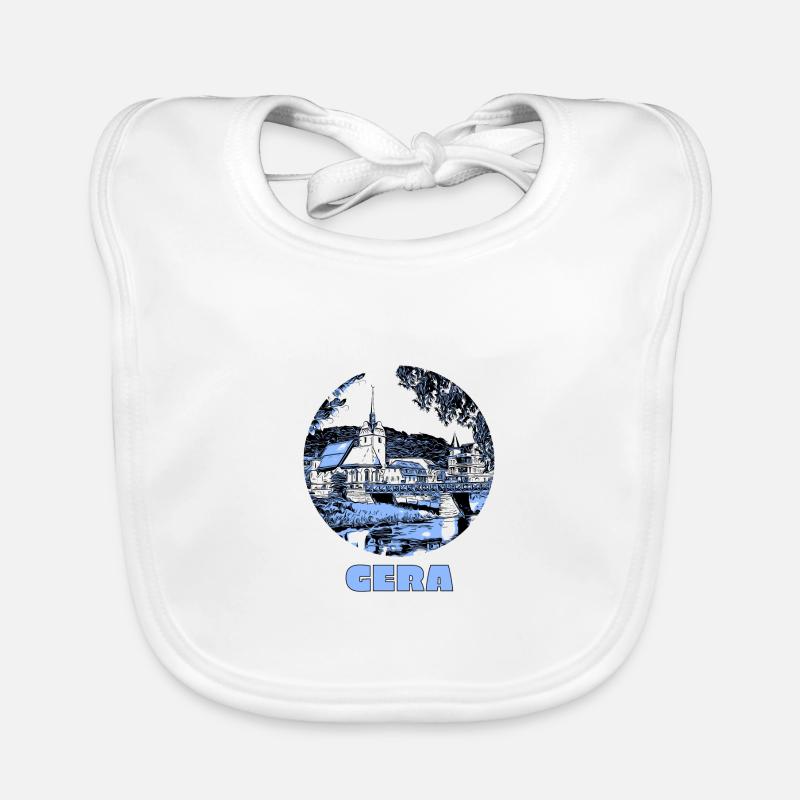 Ostthüringen Merch - Gera-Untermhaus Baby Bio-Lätzchen