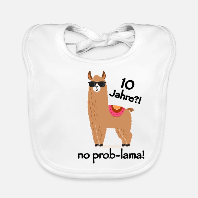 10 ans? Pas de Prob-lama! Bavoir bio Bébé