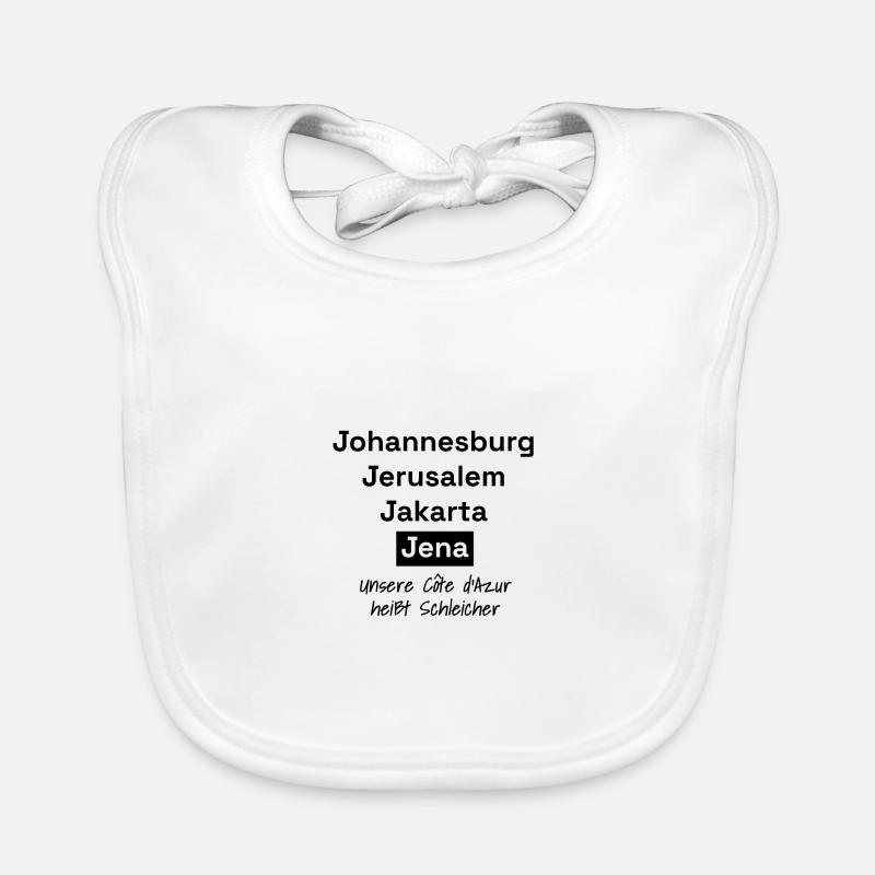 Ostthüringen Merch - Schleichersee Baby Bio-Lätzchen