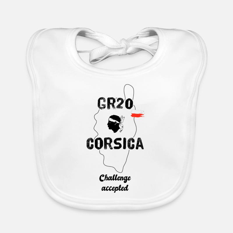 GR20 Corse Challenge Accepted Bavoir bio Bébé