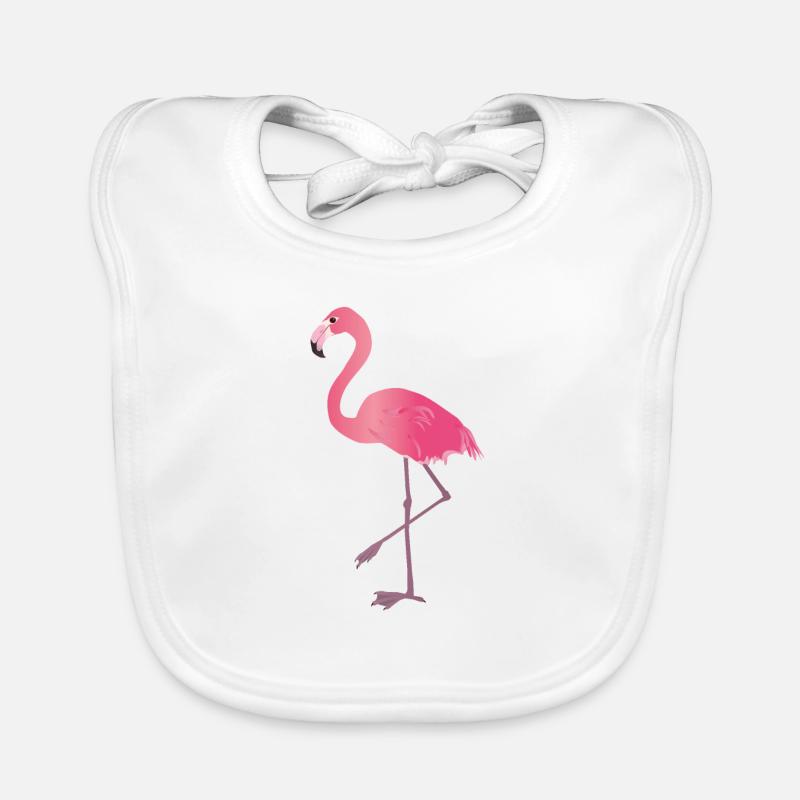 Flamant rose Bavoir bio Bébé