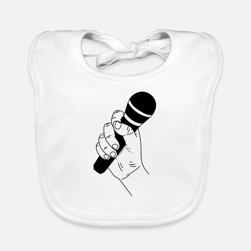 Microphone Organic Baby Bibs
