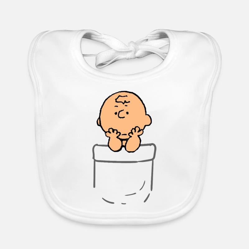 Peanuts Design Charlie Brown Pensive Organic Baby Bibs