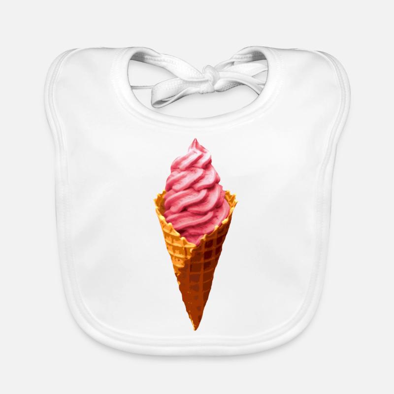Cône de glace Bavoir bio Bébé