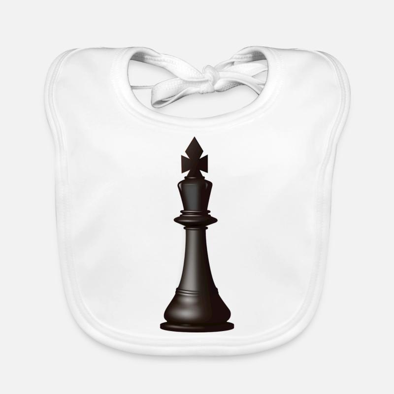 morceau roi d'échecs Bavoir bio Bébé