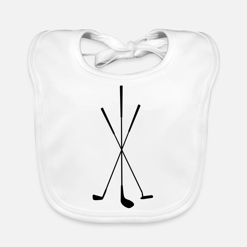Golf - Golf clubs Organic Baby Bibs