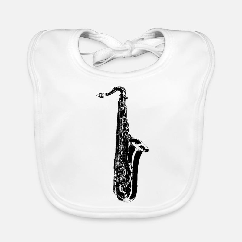 saxophone Bavoir bio Bébé